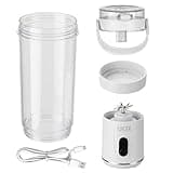 Portable Blender, 20 Oz Smoothie Blender USB Rechargeable Personal for Kitchen with 12 Blades Direct-Drink Lid Cup Base