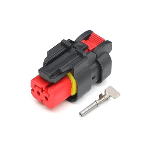 KIUYTRW 2/3/4/6/8/12-Pin Automotive Waterproof Sealed Connector Male Female Plug 776428-1 776427-1 776430-1 776488-1 776434-1(COLORLESS)