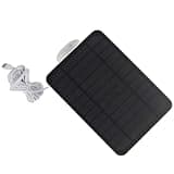 Zunate 4W Solar Panel for Ring Security Camera, IP65 Solar Charger with 360° Adjustable Bracket, Monocrystalline Outdoor Panel for Surveillance Camera (White)