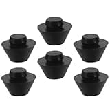 Homoyoyo 6pcs Rubber Foot Pads for Ethereal Tongue Drum Non-slip Drum Feet Covers for Stable Performance and Noise Reduction Suitable for Handpan and Percussion Instruments