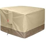 SheeChung Gas Fire Pit Cover Square - 600D Heavy Duty Patio Outdoor Fire Pit Table Cover with PVC Coating,100% Waterproof,Air Vents,Fits for 29/30/31/32 inch Fire Pit/Table Cover (32”L x 32”W x 24”H)