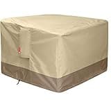 SheeChung Gas Fire Pit Cover Square - 600D Heavy Duty Patio Outdoor Fire Pit Table Cover with PVC Coating,100% Waterproof,Air Vents,Fits for 29/30/31/32 inch Fire Pit/Table Cover (32”L x 32”W x 24”H)