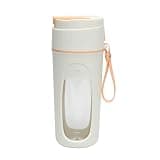 Portable Blender for Smoothies and Shakes - USB Rechargeable Personal Juicer Cup with Borosilicate Glass Container | Electric Juice Maker for Fruit Protein Drinks Travel Outdoor Kitchen Use