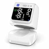 Automatic Electronic Blood Pressure Monitor, 22-40 CM Blood Pressure Cuff, 3 Users*199 Memories, Arm Blood Pressure Monitors for Home Use, Backlit Large LED Screen, BP Monitor (White Brushed Silver)