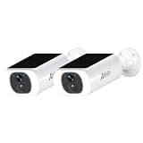 ANRAN 2K Solar Security Camera Wireless Outdoor, Forever Power with Built-in Solar Panel, WiFi Home Security Cameras, 2-Way Audio, PIR Detection, Color Night Vision, Works with Alexa, C3 2-Cam Pack