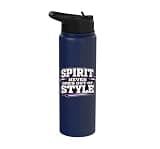 Spirit Never Goes Out of Style - Purple School Color Spirit Stainless Steel Insulated Water Bottle