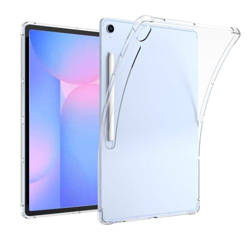 Shockproof TPU Cover with Pen Slot for Samsung Galaxy Tab S10FE 10.9 and S10FE+ 13.1 Tablet Protective Skin Case (S10FE+ 13.1 inch)