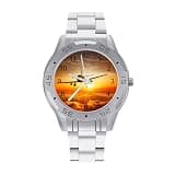 FekiLoot Watches for Men Big Face Stainless Steel Wristwatch Casual Watch
