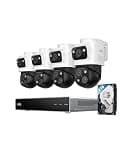 eufy 4K NVR Security Camera System S4 Max, Power Over Ethernet, Wired, 24/7 Recording, Triple Lens Bullet-PTZ Cam, 360° PTZ, Up to 16CH, Cross-Cam Tracking, 8× Auto Zoom, Smart Video Search, 2TB HDD