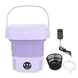 CHICIRIS Foldable Portable Washing Machine, 11L Automatic Washer with Soft Spin Dry for Apartment Dorm Hotel Travel (US Plug)