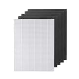 4 Pieces Air Purifier Parts Carbon Pre-filters and 1 Piece Main Filter,Compatible for Winix,115115 5300 5500 6300