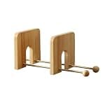 CFGH6FDF Expandable Small Display Bookshelf Desktop CD Organizer Rack for Office Home Freestanding Book Shelf