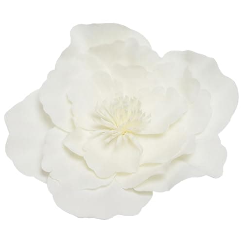 Flower Fascinators for Women, Cream White EVA Flower Hat, Floral Hat for Weddings and Parties, Flower Fascinator with Hair Clip