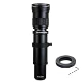 Compatible for Samsung NX 420-800mm F/8.3 Super Telephoto Manual Focus Lens with Mount Adapter