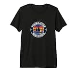 Milwaukee Wisconsin Vintage Sailing Sail Boat xi Premium Tri-Blend T-Shirt
