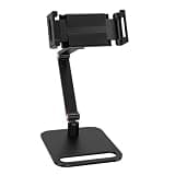 Bewinner Portable Monitor Stand, Adjustable Arm Desktop Tablet Holder Clamp, 360 Degree Rotating Non Slip Base Laptop Screen Monitor Mount Riser Desk Bracket (Rod Clip)
