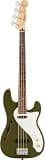 Fender Squier Paranormal Precision Bass Thinline SJ, Laurel Fingerboard, Parchment Pickguard, Olive