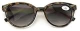 V.W.E. Women Round Progressive Bifocal Reading Sunglasses - No Line or Bubble - Zero Power on Top Reader (Calico, 1.75, x)