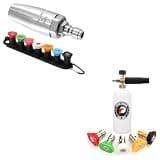 Tool Daily Turbo Nozzle Pressure Washer, Foam Cannon with 1/4 Inch Quick Connector