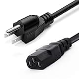 10FT Universal 3 Prong AC Treadmills Power Cord Replacement for Horizon Fitness Treadmills Ellipticals, Superfit, BowFlex Treadmills, Sole,Goplus, Vibration Plate Walking Pad Treadmills Charger Cable