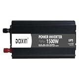 Quipsox Power Inverters 400W 800W 1500W 2000W 12/24V DC to 110/120/220/240V AC Converter for Vehicles USB Ports Car Charger Adapter with a Cigarette Lighter Ports Plug Outlet(1500W)