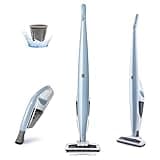 Kenmore DS1020 16V Cordless Stick Vacuum Lightweight 2-in-1 Handheld, LED Headlight with 2-Speed Power Control for Hardwood Floor, Carpet & Pet Hair, 16 Volts, Gray-Blue