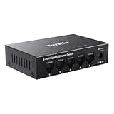 Tenda 5 Port Gigabit Ethernet Switch | Ethernet Splitter | 5 x 1000Mbps Ports | Unmanaged Network Switch | Plug & Play | Desktop/Wall-Mount | Fanless Quiet | Sturdy Metal Case | Traffic Optimization
