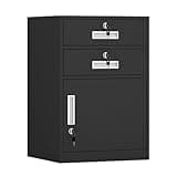 ntumLeap Lockable Vertical File Cabinet & Printer Stand,65Cm/85Cm Height,Secure Storage Solution for Home/Office,Space-Saving,Modern Design,Functional & Stylish,