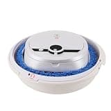 Omquot Smart Automatic Floor Cleaner Robot Efficient Wet Cleaning Robot for Vitrified Tile, 2 in 1 Floor Cleaner for 120m2 White
