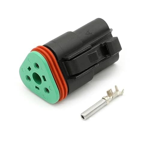 DT06-3S-E004 3pin Waterproof Wiring Harness Car Connector Black Female With Terminal 1062-16-0122(1set)