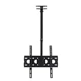 Adjustable Height TV Stand Holds, Ceiling TV Mount Bracket, Full Motion 360° Tilt Swivel TV Bracket, Fits 26-65 Inch TVs