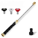 2026 Upgraded Jet Nozzle Power Washer for Garden Hose with 2 Different High-Pressure Nozzles and Quick Connectors, Hydro Jet High Pressure Washer Tools for Patio Car Pet Washing