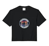 Milwaukee Wisconsin Vintage Sailing Sail Boat xi Comfort Colors Crop Top