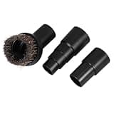 SEWACC Vacuum Cleaner Accessories round Brush Attachment with Connector Adapters for Delicate Surfaces and Floors, Plastic Material with Easy Installation and Wide Compatibility