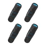 Elecan IP68 Waterproof Cat 6 RJ45 Coupler 4 Pack, 1000Mbps FTP Shielded Female to Female Ethernet LAN Network Cable Connector Extender, Indoor & Outdoor Use for Cat6/ Cat 5e 5 PoE IP Cameras Devices