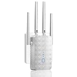 WiFi Extender Signal Booster for Home: Internet Repeater Range Covers Up to 9995 Sq.ft and 45+ Devices (White)