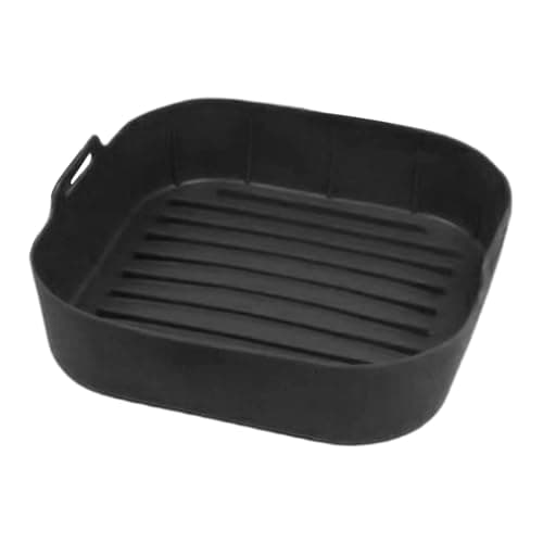 Air Fryer Liners,Reusable Mats with Handle - Pot Oven Liner Baking Tray Pan | for Microwave Oven Cooking Vegetable Dishes Pizza Sausage Bacon Snack Cake Kitchen Home Party