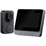 Vestamore Wireless Video Doorbell with Screen, Two-Way Audio, Night Vision, Motion Detection, Video Recording, 2.4G Proprietary Protocol, Home Security Camera Door Bell Camera, 16G Memory