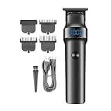 DAXXIN Hair Cutting Tool, Professional Men's Hair Trimmer Rechargeable Household LED Digital Display Cordless Electric Hair Clipper
