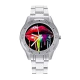 FekiLoot Watches for Men Big Face Stainless Steel Wristwatch Casual Watch