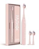 MySmile DY156 Electric Toothbrush for Adults, Rechargeable Sonic Battery Toothbrush Portable with 3 Brush Heads, 2 Mins 5 Modes Smart Timer, 45000VPM, One Charge for 60 Days - Pink