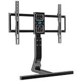 Supcline Universal TV Stand for 32-75 inch TVs up to 176 lbs, 7-Level Height Adjustable Table Top TV Stand Mount for Living Room & Bedroom, Max VESA 600x400mm, Heavy Duty Steady TV Leg Base