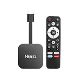 Android 14.0 TV Stick HS86 T2 4K, 2GB RAM 16GB ROM, Dual Band Wi-Fi, Bluetooth 5.4 with Remote Control (Black)