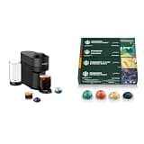 Nespresso Vertuo Pop+ Coffee and Espresso Machine by De'Longhi, Liquorice Black + Starbucks Capsules
