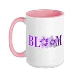 Purple Where You are Planted Purple Graphic Ceramic Mug, Pink/White, 15oz
