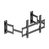 Mount-It! Full Motion Corner TV Wall Mount for 55-90 Inch LCD LED Flat Curved TVs, Heavy Duty TV Wall Mounts with 176lbs Weight Capacity, Dual TV Wall Arm for Corner, Max VESA 600x400mm