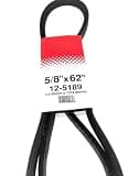 5189 5L620 Rotary Belt 12-5189 (5/8"X62") 754-0166, 954-0228 Replacement for MTD OEM