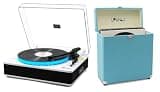 LP&No.1 LED Record Player and Vinyl Record Storage Case