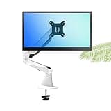 Listed TV Mount Single Monitor Desk Mount Long Arm Monitor Stand Mount with Gas Spring Wall-Mounted Height Adjustable VESA Bracket for 15"-27" Screen Motion TV Bracket