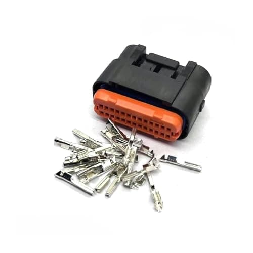 1/18/26/34 Pin Way Connector Sealed Female Wire Connector/Header Right Angle MX23A34SF1 MX23A34NF1 (18, Insert_3 Sets_18P) LMNJIUVD(26 Pin,FEMALE INSERT-1 SET-18P)
